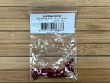 Reverse Components 10x Pedal Pins (Alu) US für Escape Pro+Black ONE rot