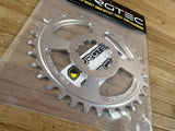 Burgtec Oval SRAM Boost 3mm Thick Thin Kettenblatt 32T silber