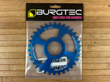 Burgtec Cinch Thick Thin Kettenblatt 34T blau