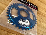 Burgtec Cinch Thick Thin Kettenblatt 34T blau