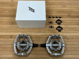 Title Connect Clipless Klickpedale / Pedale chrom