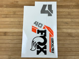 FOX 40 2021 Decal Battleship Dekorbogen rechts