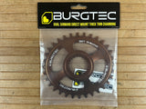 Burgtec Oval Shimano Direct Mount Thick Thin Kettenblatt 32T kash bronze