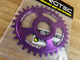 Burgtec Oval Shimano Direct Mount Thick Thin Kettenblatt 32T lila