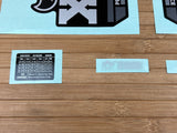 Fox Decal Kit 40 2025 PS-E Kashima Gray Logo Shiny Black