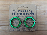 Peaty's Monarch Grip Lock Ring Set emerald grün