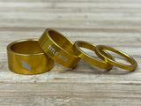 Title Spacer Set 1 1/8" Alu gold