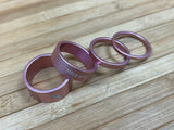 Title Spacer Set 1 1/8" Alu pink