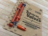 Peaty's Tubeless Ventile MK2 80mm mango orange