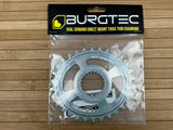 Burgtec Oval Shimano Direct Mount Thick Thin Kettenblatt 30T silber