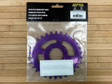 Burgtec Oval Shimano Direct Mount Thick Thin Kettenblatt 30T lila
