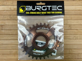 Burgtec Oval Shimano Direct Mount Thick Thin Kettenblatt 30T kash bronze