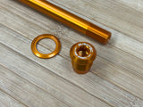 Burgtec Propain 175mm Rear Axle / Achse orange