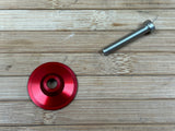 Oak Components Eternal Topcap Set 1 1/8" Alu CNC rot