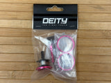 Deity Crosshair Headset Kappe / Topcap Set mit Spacern pink