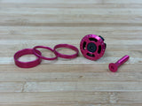 Deity Crosshair Headset Kappe / Topcap Set mit Spacern pink
