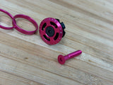 Deity Crosshair Headset Kappe / Topcap Set mit Spacern pink
