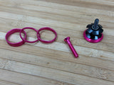 Deity Crosshair Headset Kappe / Topcap Set mit Spacern pink