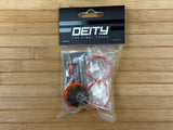 Deity Crosshair Headset Kappe / Topcap Set mit Spacern orange