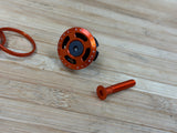 Deity Crosshair Headset Kappe / Topcap Set mit Spacern orange