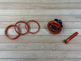 Deity Crosshair Headset Kappe / Topcap Set mit Spacern orange