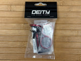 Deity Crosshair Headset Kappe / Topcap Set mit Spacern rot