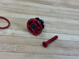 Deity Crosshair Headset Kappe / Topcap Set mit Spacern rot