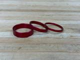 Deity Crosshair Headset Kappe / Topcap Set mit Spacern rot