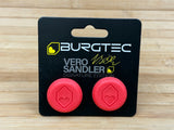Burgtec Vero Sandler Bar End Plugs / Endkappen Lenker rot