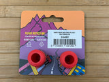 Burgtec Vero Sandler Bar End Plugs / Endkappen Lenker rot
