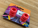 Burgtec Vero Sandler Bar End Plugs / Endkappen Lenker rot