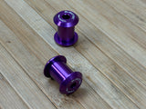 Burgtec Transition Seatstay Pivot Bolts / Schrauben Sitzstrebe lila
