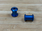 Burgtec Transition Seatstay Pivot Bolts / Schrauben Sitzstrebe blau