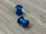Burgtec Transition Seatstay Pivot Bolts / Schrauben Sitzstrebe blau