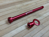 Burgtec Orbea 186mm Rear Axle / Steckachse rot