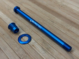 Burgtec Orbea 186mm Rear Axle / Steckachse blau