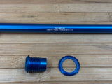 Burgtec Amflow 174mm Rear Axle / Steckachse blau