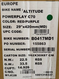 Rocky Mountain Altitude Powerplay Carbon C70 Gr. M Komplettbike red purple