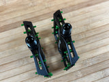 Reverse Components Black One Plattformpedale / Pedale schwarz/hellgrün
