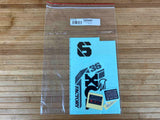 Fox Decal Kit 36 2021 F-S Black Logo / Shiny Orange