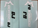 Marzocchi 2021 Bomber DJ Decal Kit Dekorbogen Gloss Red