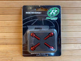 Reverse Bremsadapter-Schraubenset - 4 Stk. M6x18mm rot